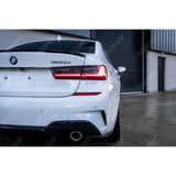 BMW 3 Series G20 G28 2018+ Gloss Black Rear Spats Extensions for M Sport Bumper
