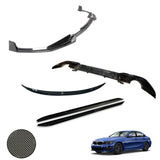 BMW 3 Series G20 G28 M Sport 2018+ Carbon Look Aero Kit Lip Package