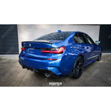BMW 3 Series G20 G28 M Sport 2018+ Gloss Black Aero Kit Lip Package