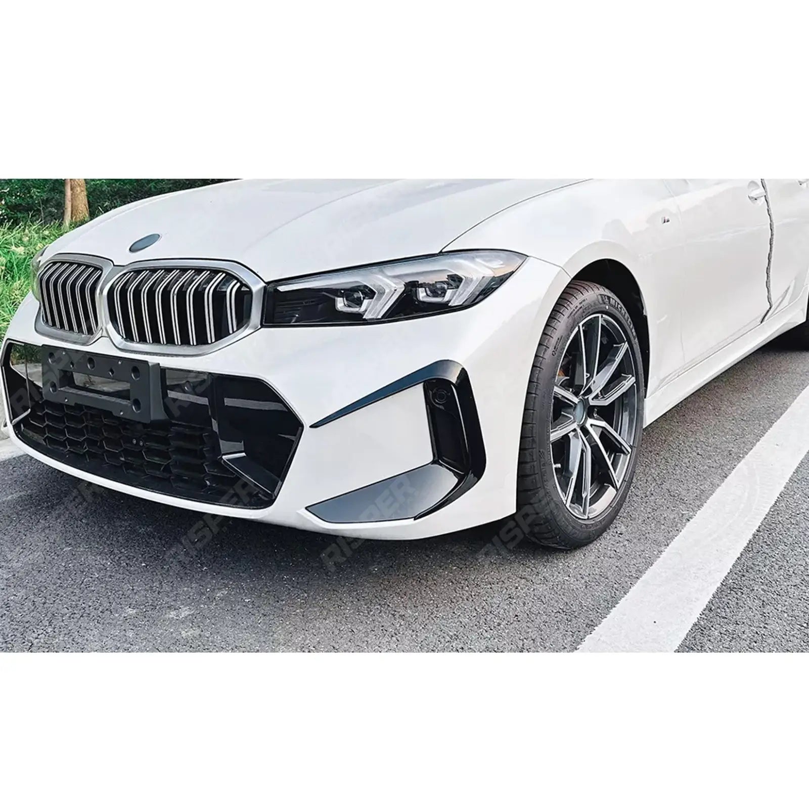BMW 3 SERIES G20 (LCI) 2023+ FRONT BUMPER CANARDS IN GLOSS BLACK Body Trims