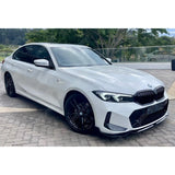 BMW 3 Series G20 LCI M Sport Facelift 2022+ Gloss Black Front Splitter Lip