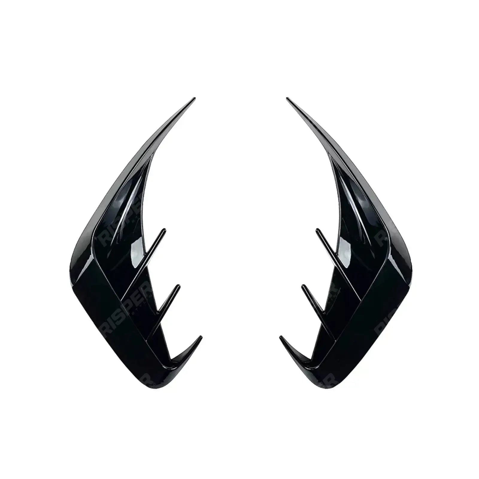 BMW 3 SERIES G20 M SPORT PRE LCI 2019-2022 REAR BUMPER SPORT VENTS IN GLOSS BLACK Body Trims