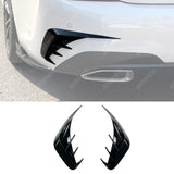 BMW 3 SERIES G20 M SPORT PRE LCI 2019-2022 REAR BUMPER SPORT VENTS IN GLOSS BLACK Body Trims