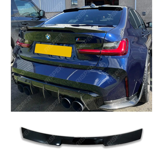 BMW 3 Series G20 M3 G80 2018+ Gloss Black Rear Upper Window Spoiler
