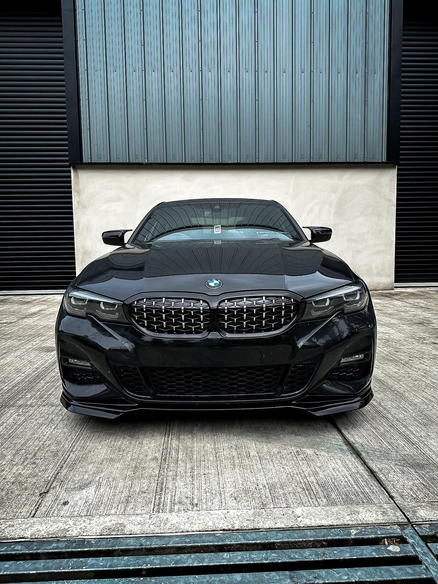 BMW 3 Series G20/G21 2018-2021 (pre-lci) Diamond Style Front Grill Gloss Black & Silver - RisperStyling