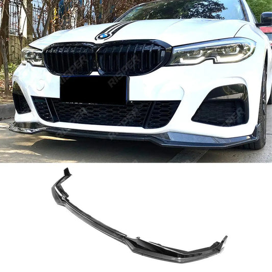 BMW 3 Series M Sport G20 G21 2018 - 2021 (pre - lci) Front Splitter Lip Carbon Look