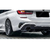 BMW 3 SERIES TOURING G21 2019-2022 REAR BUMPER SPORT VENTS IN GLOSS BLACK Body Trims