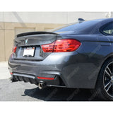 BMW 4 Series F32 F36 M Sport - Dual Exit Rear Diffuser in Carbon Look