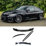 BMW 4 Series F32 M Sport 2014-2020 Gloss Black Full Aero Body Lip Kit - Diffuser 00___ Aero Kit