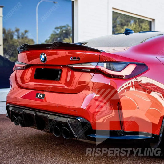 BMW 4 Series G22 2 - Door G82 M4 - Carbon Look PSM Style Duck Tail Spoiler