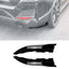 BMW 4 SERIES GRAND COUPE G26 2020+ REAR BUMPER CORNER SPLITTERS IN GLOSS BLACK Rear Side Splitters
