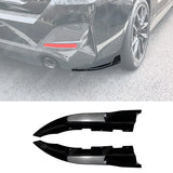 BMW 4 SERIES GRAND COUPE G26 2020+ REAR BUMPER CORNER SPLITTERS IN GLOSS BLACK Rear Side Splitters