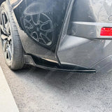 BMW 4 SERIES GRAND COUPE G26 2020+ REAR BUMPER CORNER SPLITTERS IN GLOSS BLACK Rear Side Splitters