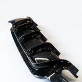 BMW 4 Series M Sport F32 F36 - Gloss Black Rear Diffuser Single Side Dual Tip