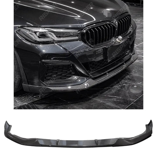 Bmw 5 Series G30 M Sport 2021+ LCI Front Splitter In Carbon Look