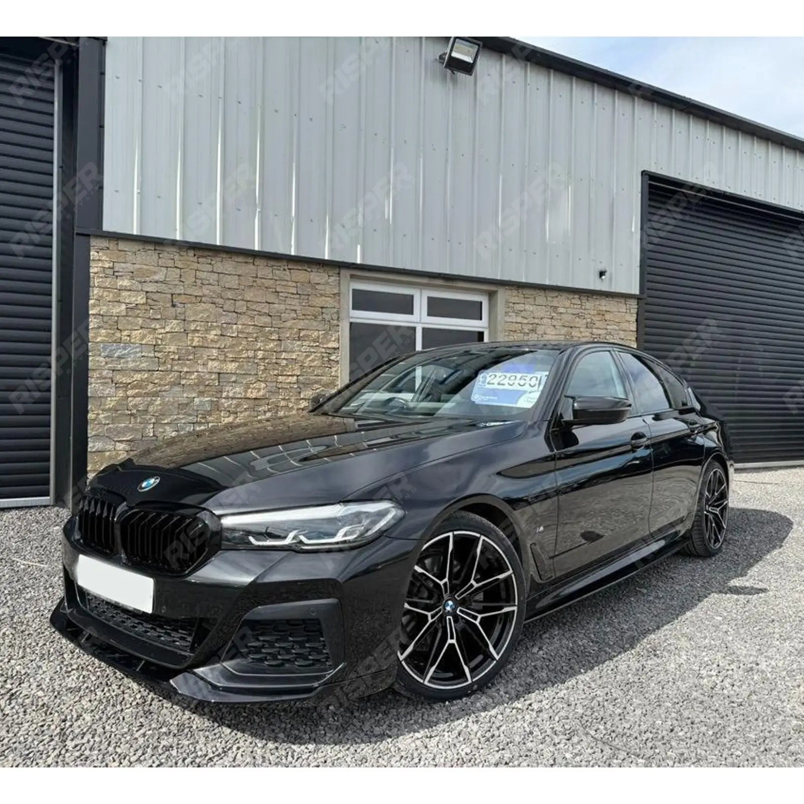 BMW 5 Series G30 M Sport LCI Facelift 2021+ Gloss Black Front Splitter Lip