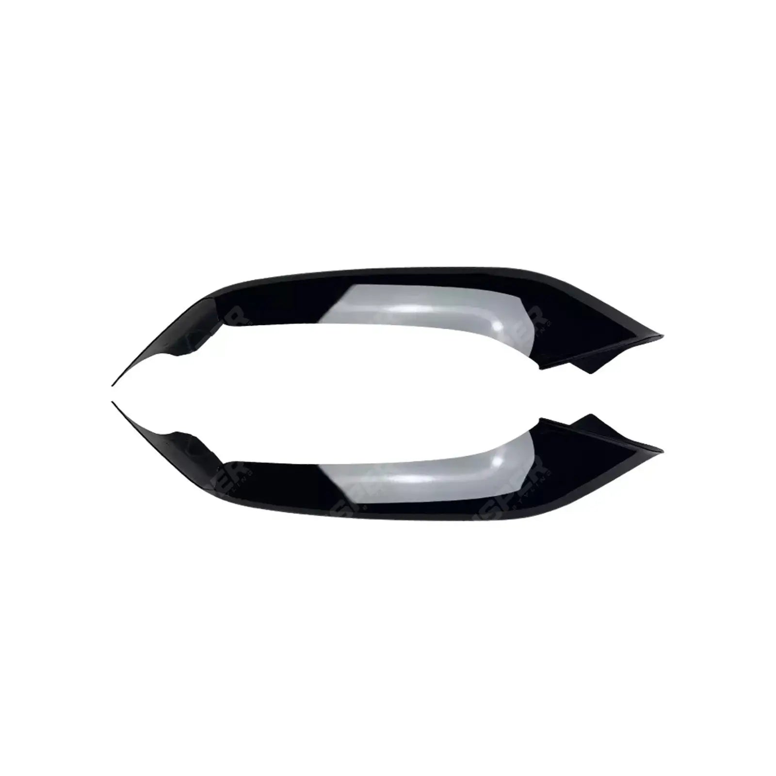 BMW 5 SERIES G30 (PRE LCI) 2017-2020 FRONT BUMPER CORNER SPLITTER IN GLOSS BLACK Body Trims