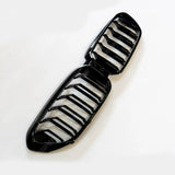 BMW 5 Series G30 Pre LCI 2017 - 2020 Old to New M5 Look Dual Slat Front Grille In Gloss Black