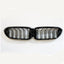 BMW 5 Series G30 Pre LCI 2017 - 2020 Old to New M5 Look Dual Slat Front Grille In Gloss Black