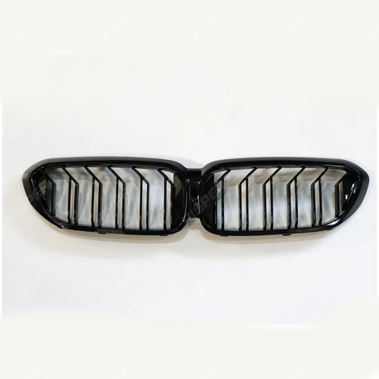 BMW 5 Series G30 Pre LCI 2017 - 2020 Old to New M5 Look Dual Slat Front Grille In Gloss Black