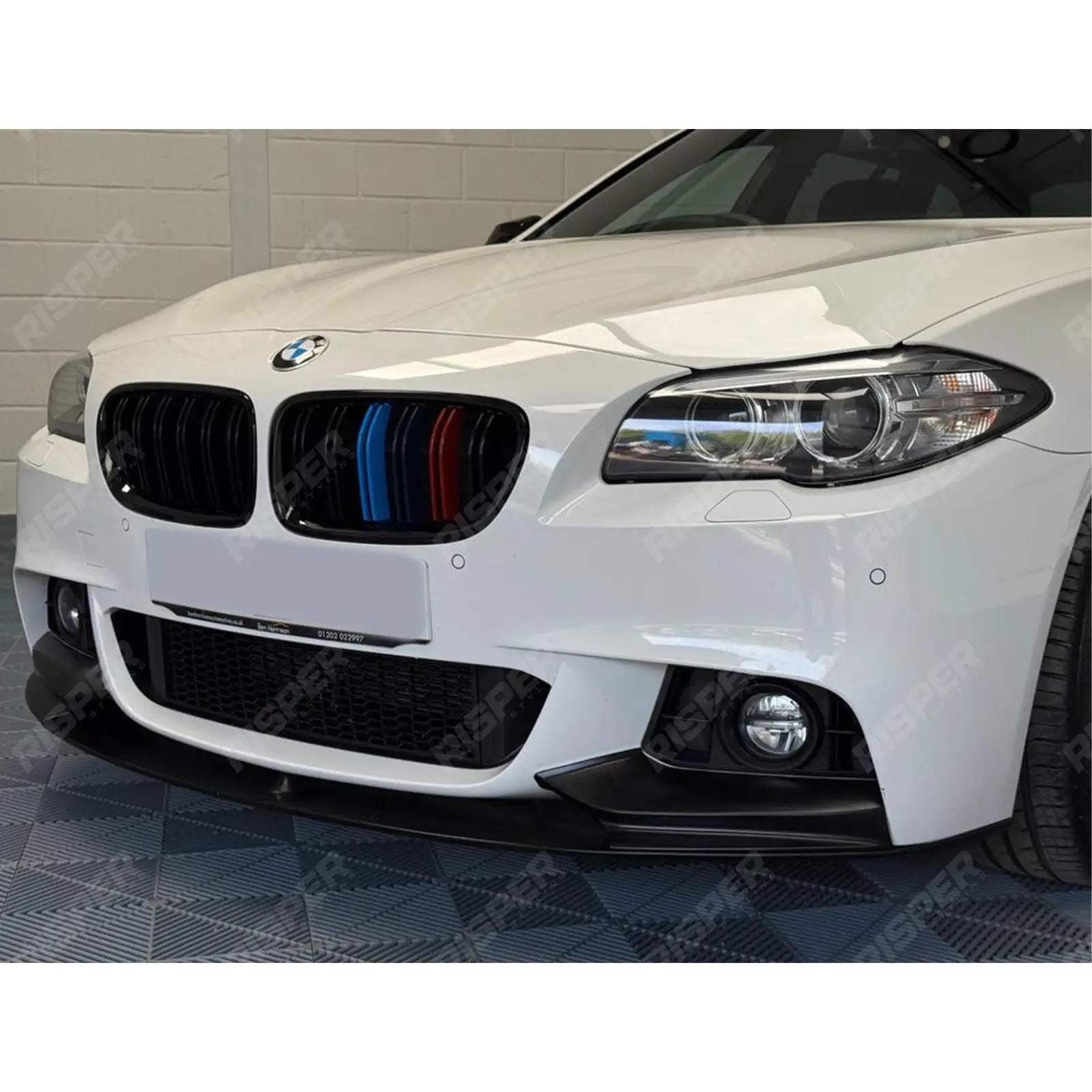 BMW 5 Series M Sport F10 F11 2009 - 2017 - M Performance Front Splitter in Matte Black
