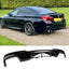 BMW 5 Series M Sport F10 F11 - Gloss Black Rear Diffuser with Quad Exit
