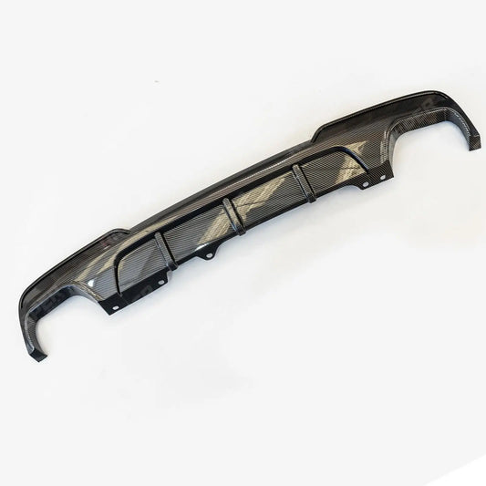 BMW 5 Series M Sport F10 F11 - Rear Diffuser with Quad Exit in Carbon Look