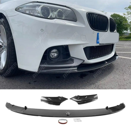 BMW 5 Series M Sport F10 F18 2010 - 2017 Front Splitter in Carbon Look