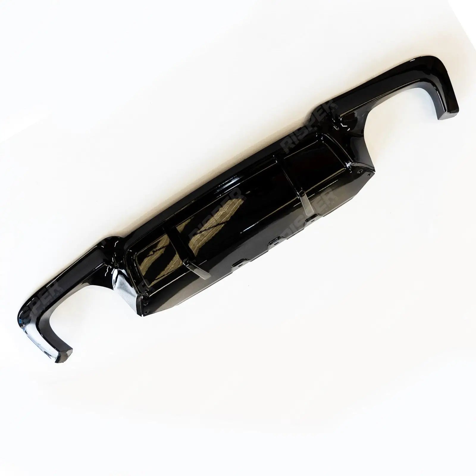 BMW 5 Series M Sport F10 F18 2011 - 2017 V Style Gloss Black Rear Bumper Diffuser