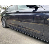 BMW 5 Series M Sport F10 F18 Side Skirt Splitters in Gloss Black