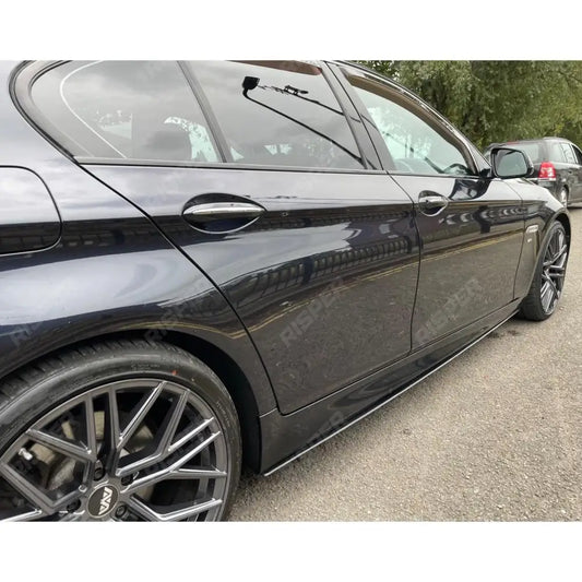 BMW 5 Series M Sport F10 F18 Side Skirt Splitters in Gloss Black