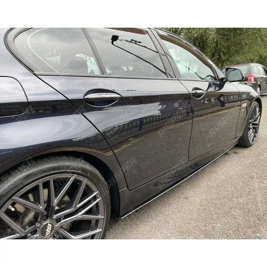 BMW 5 Series M Sport F10 F18 Side Skirt Splitters in Gloss Black