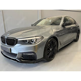 BMW 5 Series M Sport G30 G31 2017 - 2020 (pre - LCI) Front Splitter In Gloss Black