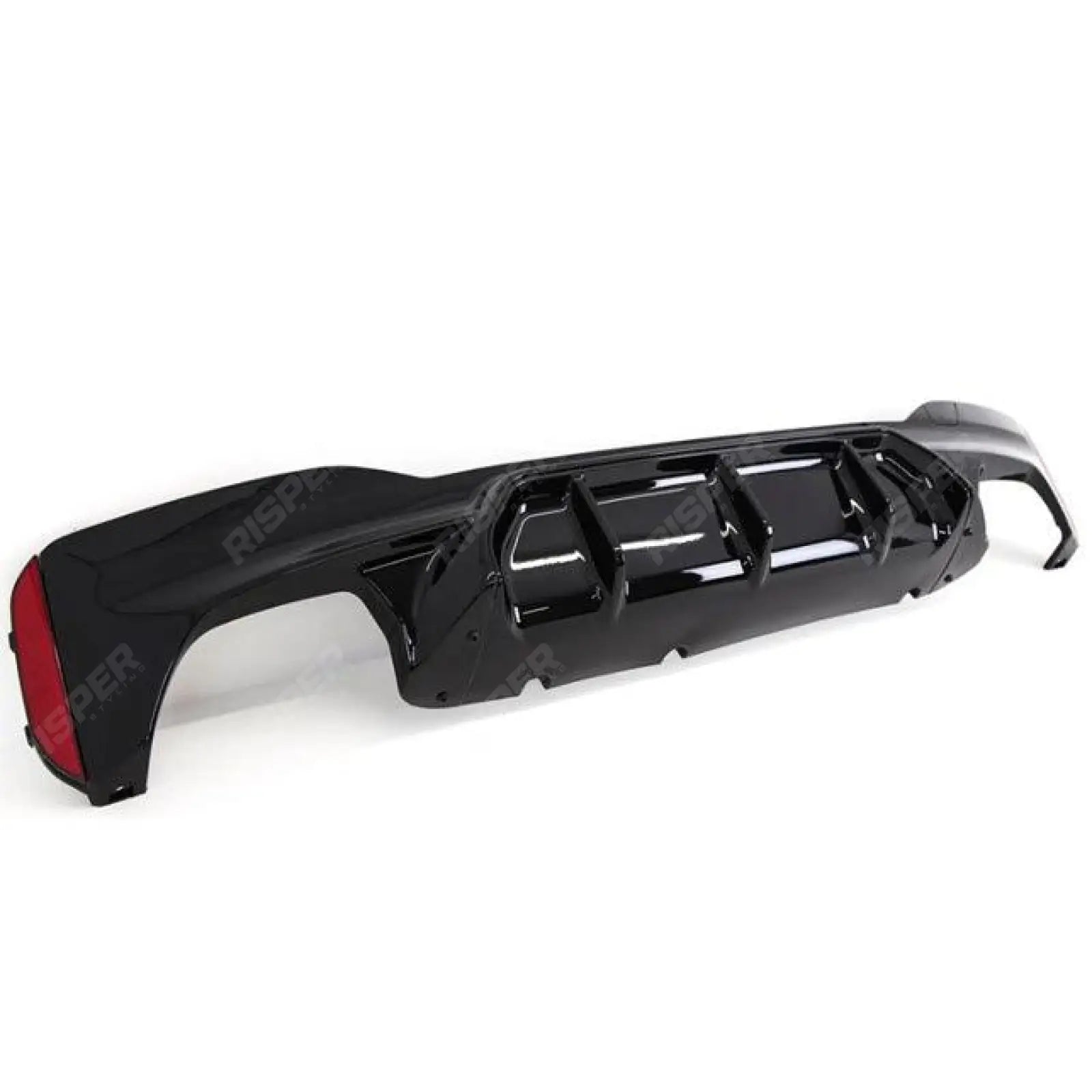 BMW 5 Series M Sport G30 G31 (pre LCI 2017 - 2020) M5 Look Rear Diffuser - Quad Exit Gloss Black