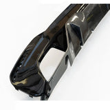 BMW 5 Series M Sport G30 G31 (pre LCI 2017 - 2020) MP Rear Diffuser - Dual Exit Gloss Black & Carbon Look