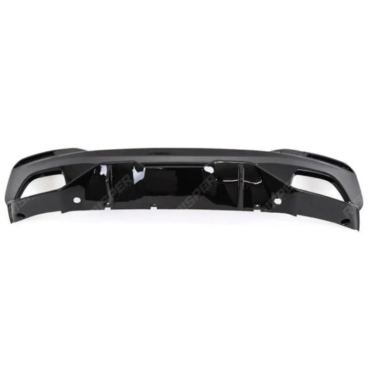 BMW 5 Series M Sport G30 G38 (pre - LCI 2017 - 2020) MP Rear Diffuser - Dual Exit Gloss Black