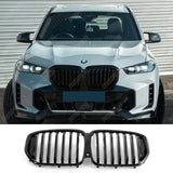 BMW G05 LCI 2023+ Single Slat Front Grill In Gloss Black Grilles