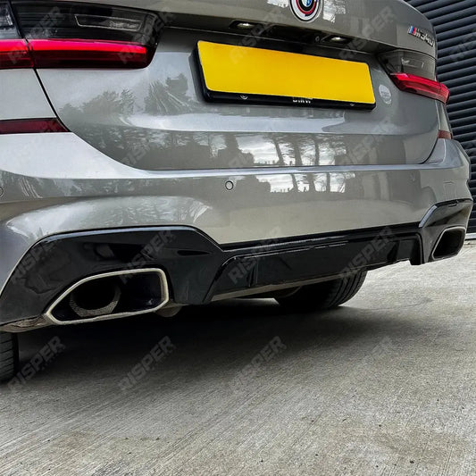 BMW G20 G21 M340i Pre - LCI 2019 - 2021 Gloss Black M Performance MP Rear Diffuser