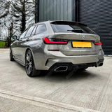 BMW G20 G21 M340i Pre - LCI 2019 - 2021 Gloss Black M Performance MP Rear Diffuser