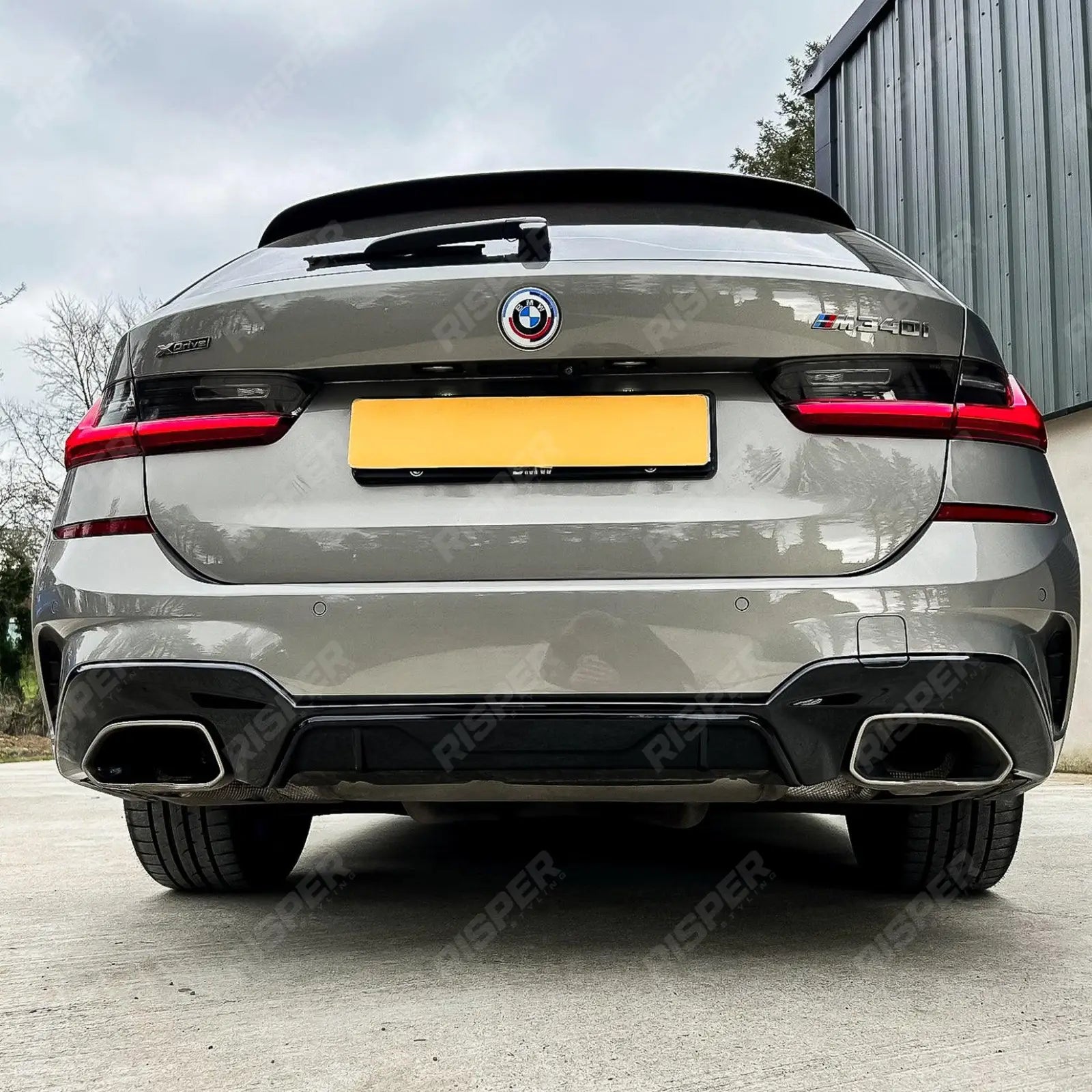BMW G20 G21 M340i Pre - LCI 2019 - 2021 Gloss Black M Performance MP Rear Diffuser