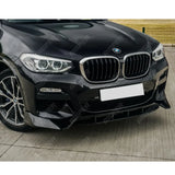 BMW X3 G01 M Sport 2018-2021 - RISPER Front Splitter Lip - Gloss Black Front Splitter