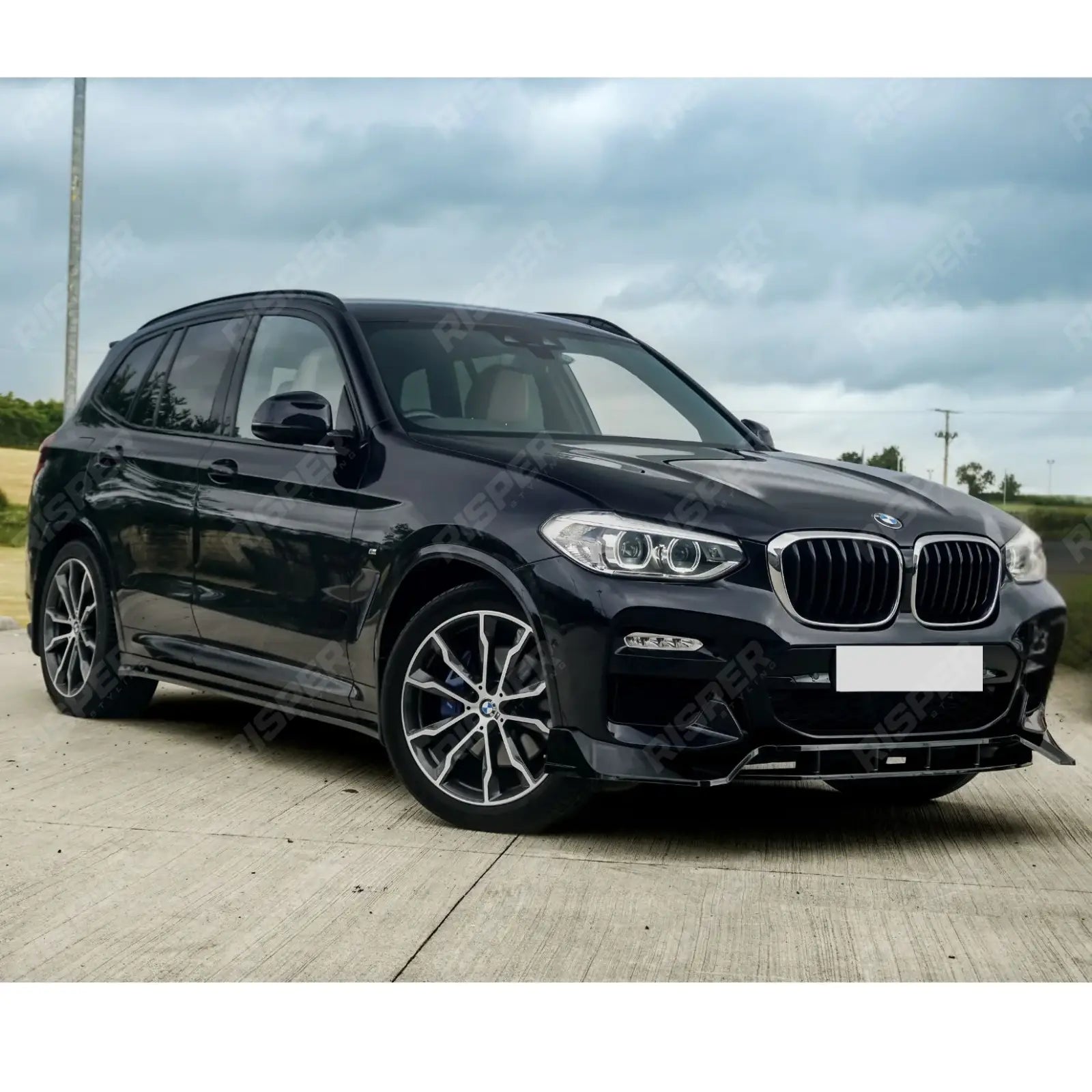 BMW X3 G01 M Sport 2018-2021 - RISPER Front Splitter Lip - Gloss Black Front Splitter