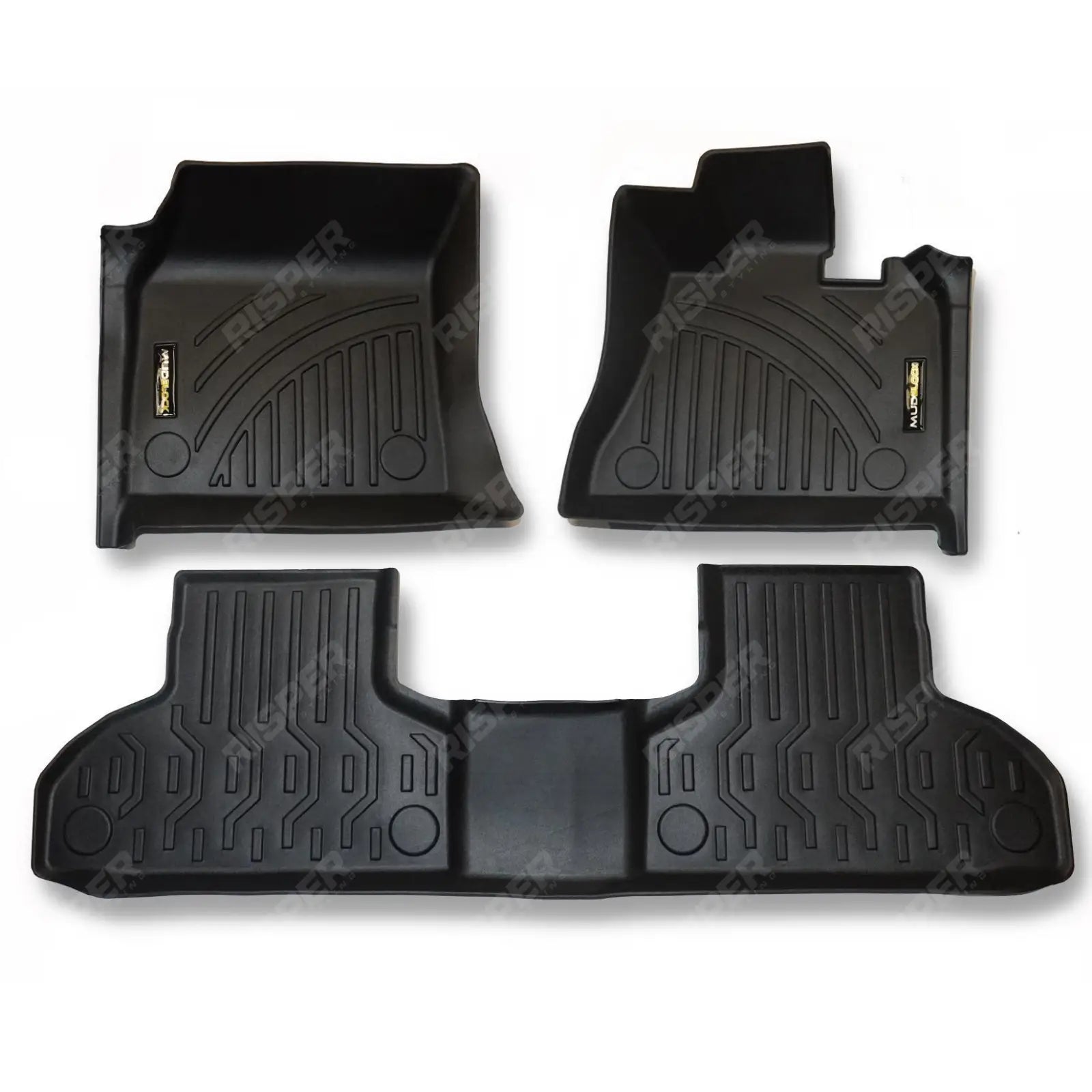 BMW X5 F15 2013-2018 3D FULLY TAILORED MATS 3-PC IN BLACK – MUDBLOCK - RisperStyling