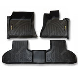 BMW X5 F15 2013-2018 3D FULLY TAILORED MATS 3-PC IN BLACK – MUDBLOCK - RisperStyling
