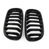Bmw X5 F15 2013-2018 - Matte Black Front Grill - Solid Slat Grilles