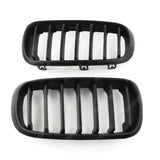 Bmw X5 F15 2013-2018 - Matte Black Front Grill - Solid Slat Grilles