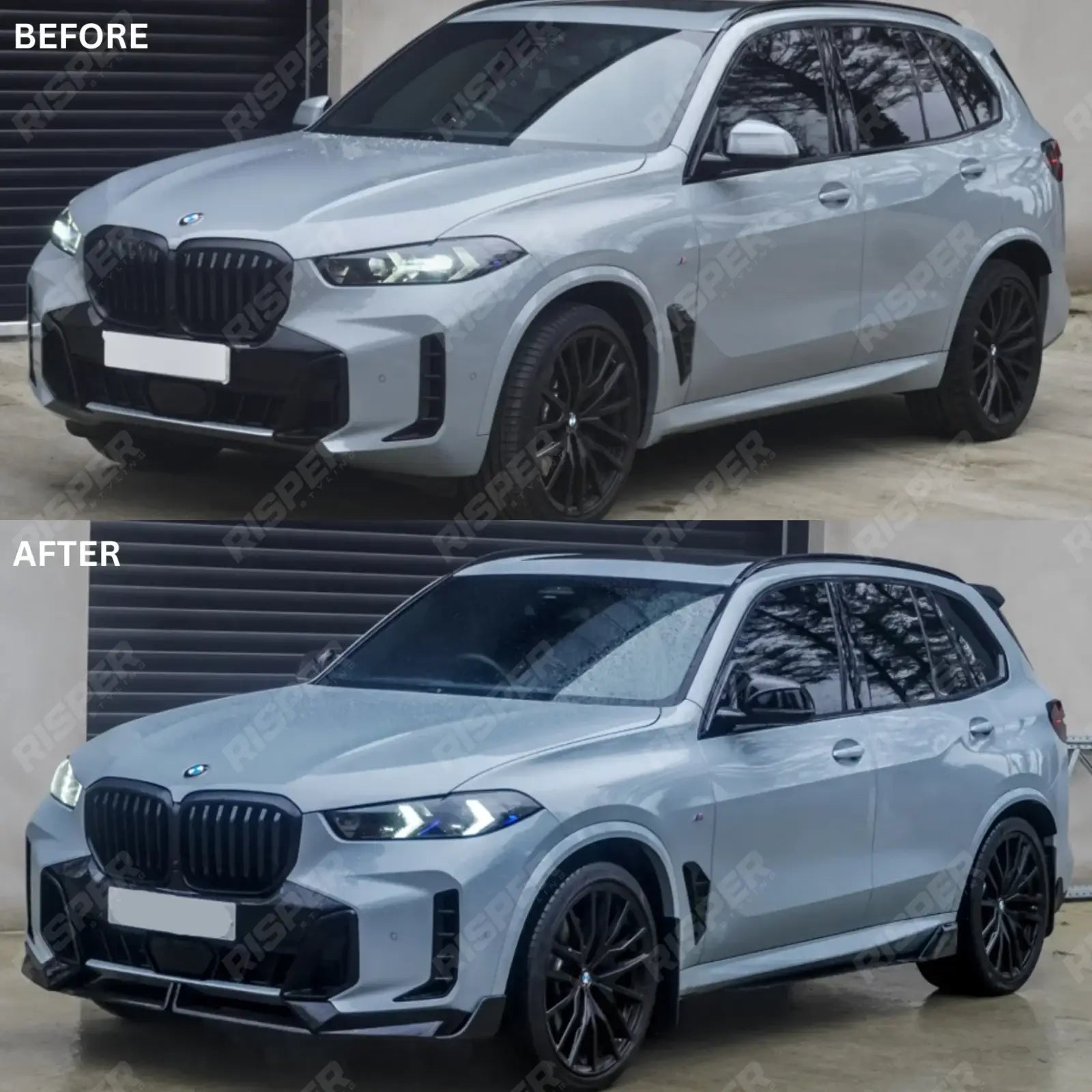 BMW X5 G05 LCI M Sport 2023+ Front Splitter In Gloss Black Front Splitter