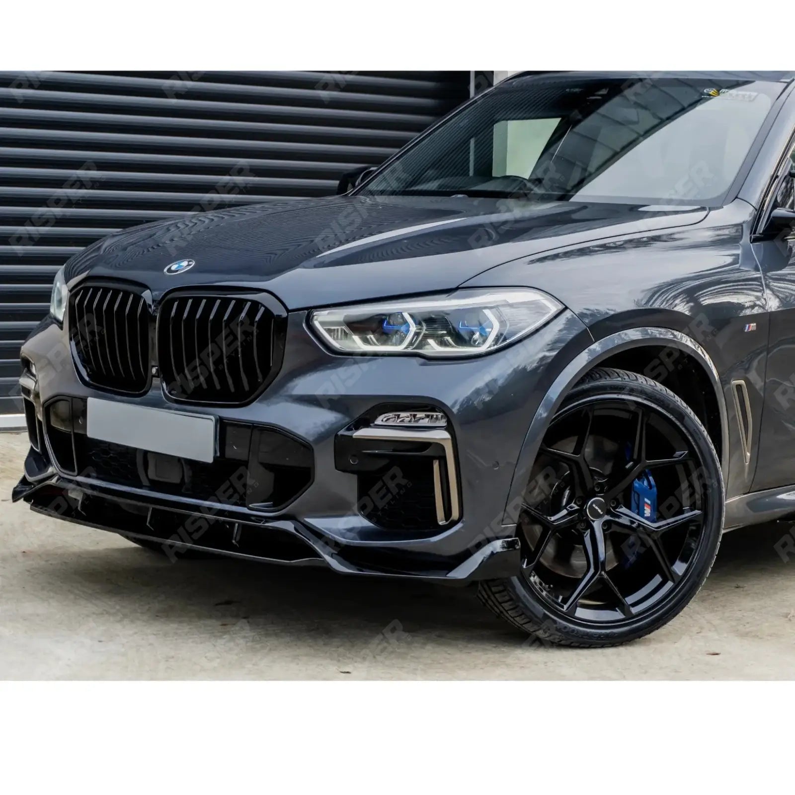 BMW X5 G05 M Sport 2018 - 2022 - Black Knight Front Splitter in Gloss Black