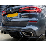 BMW X5 G05 M Sport 2018 - 2022 - Black Knight Rear Diffuser in Gloss Black