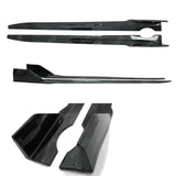 BMW X5 G05 M Sport 2018+ - Black Knight Side Skirt Splitters in Carbon Look